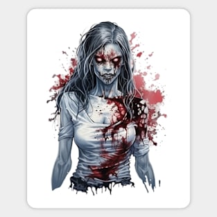 Creepy Zombie 4 Magnet